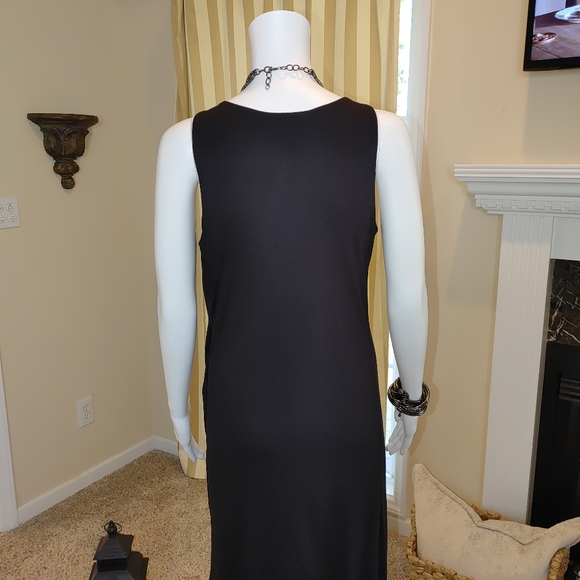 SINEQUANONE PARIS BEADED DRAPE FRONT DRESS 3/US L - Picture 5 of 9